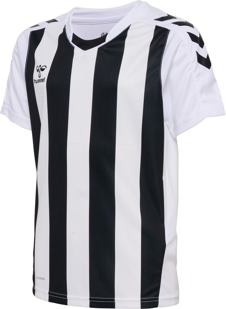 HummelKinderTrikotKurzarmHmlcoreXkStripedJerseyKidsSSWhiteBlack-116