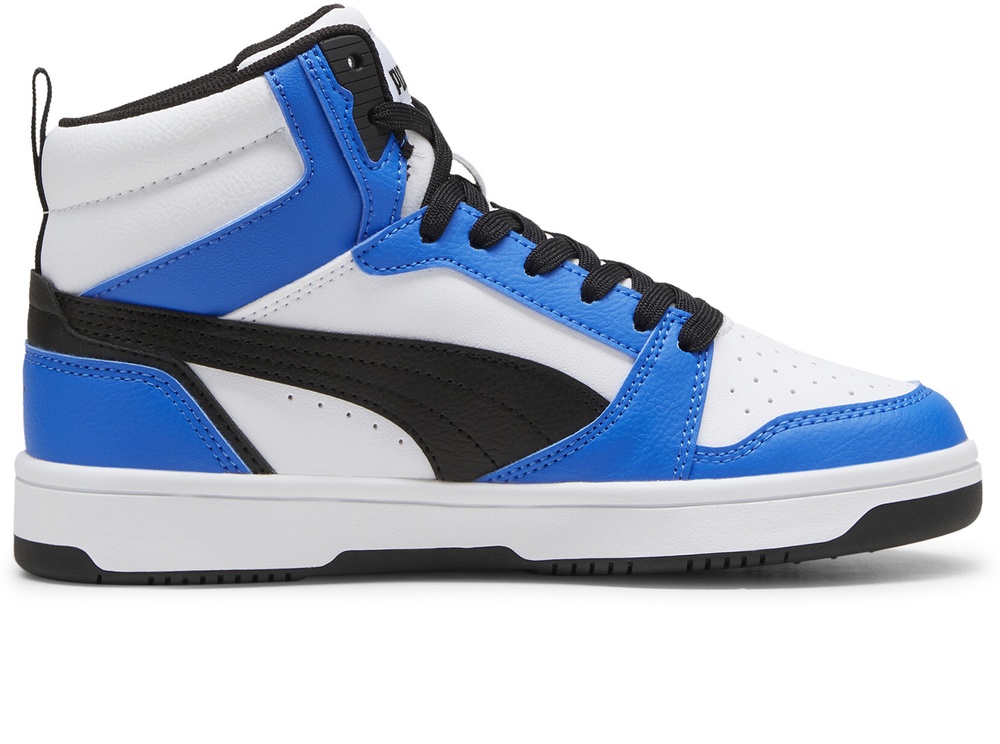 PumaKinderSchuheMidReboundV6MidJr393831PumaWhite-PumaBlack-RacingBlue-36