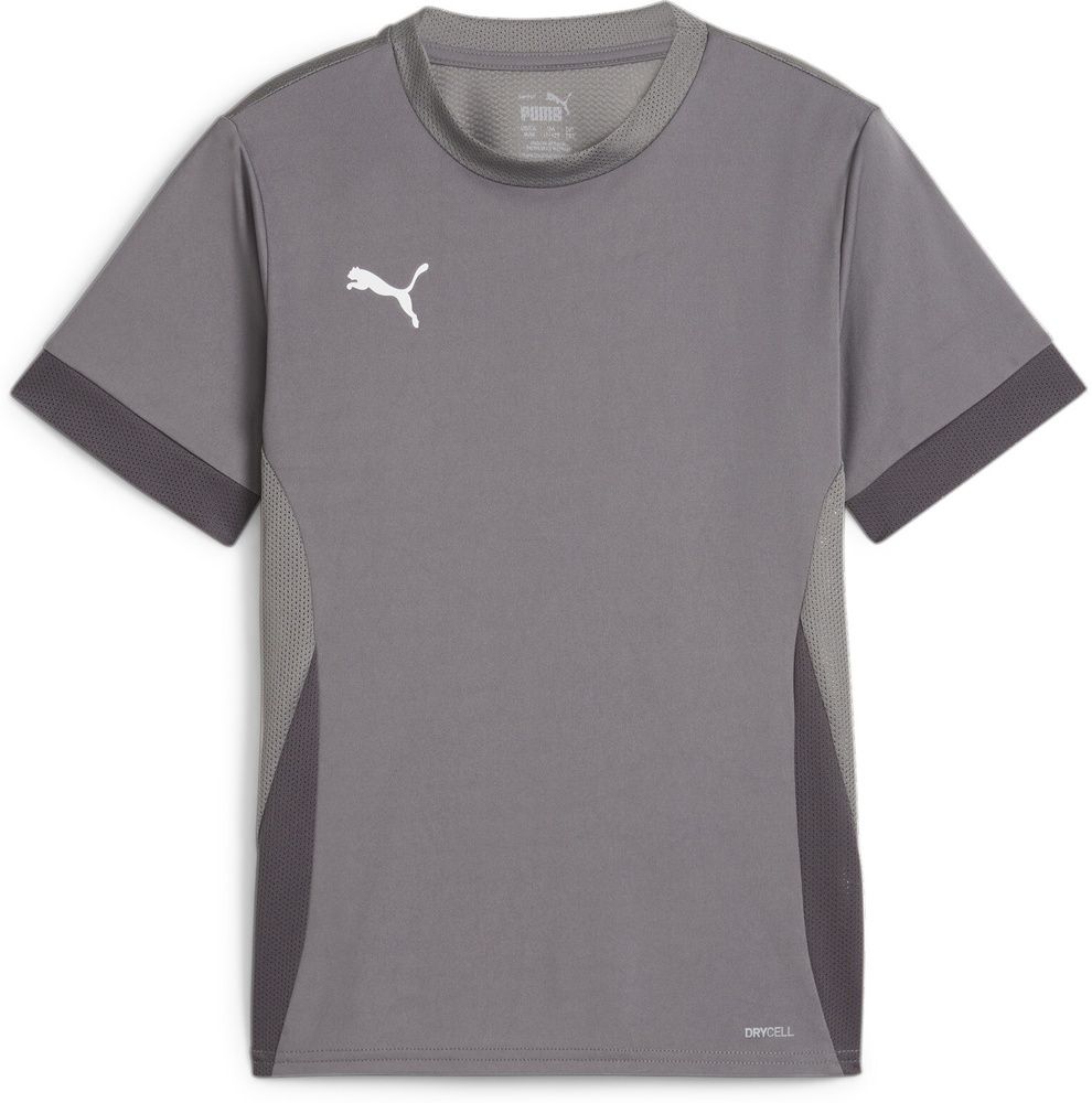 PumaKinderTeamGoalMatchdayJerseyjr705748CastIron-PumaWhite-ShadowGray-164