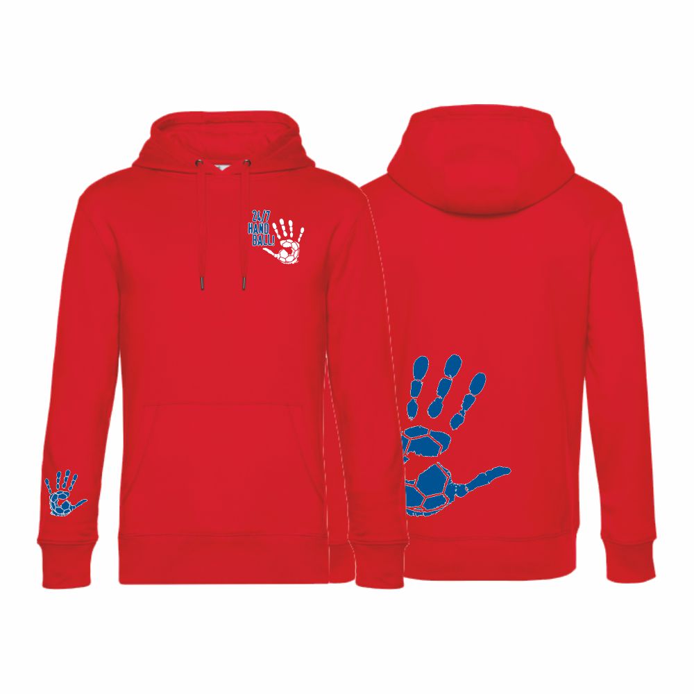 HandballCollectionHoodieWU02KRed-XS