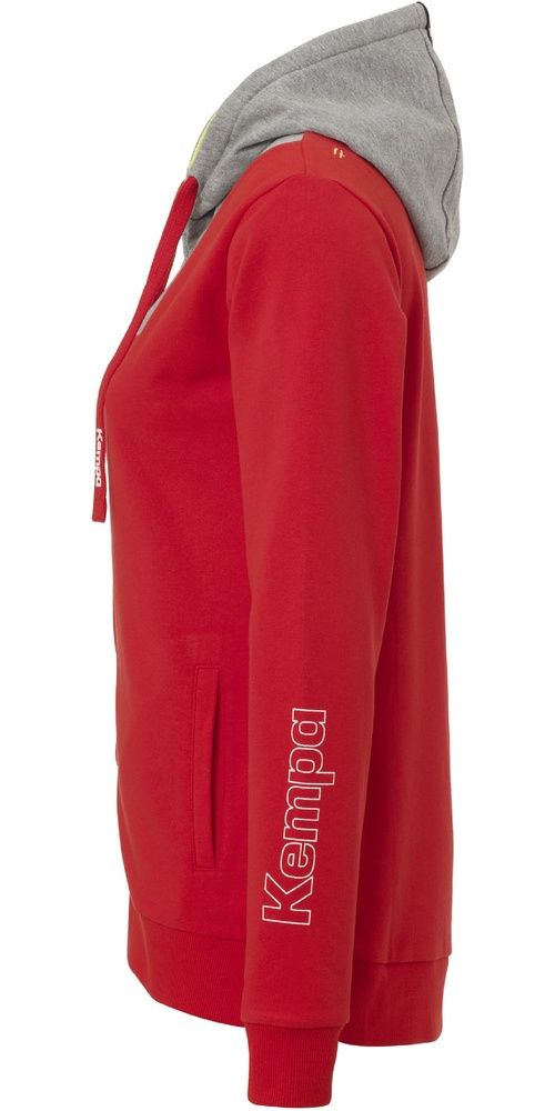 KempaDamenTrainingsjackeCore20KapuzenjackeWomen2002197RotDarkGrauMelange-XS