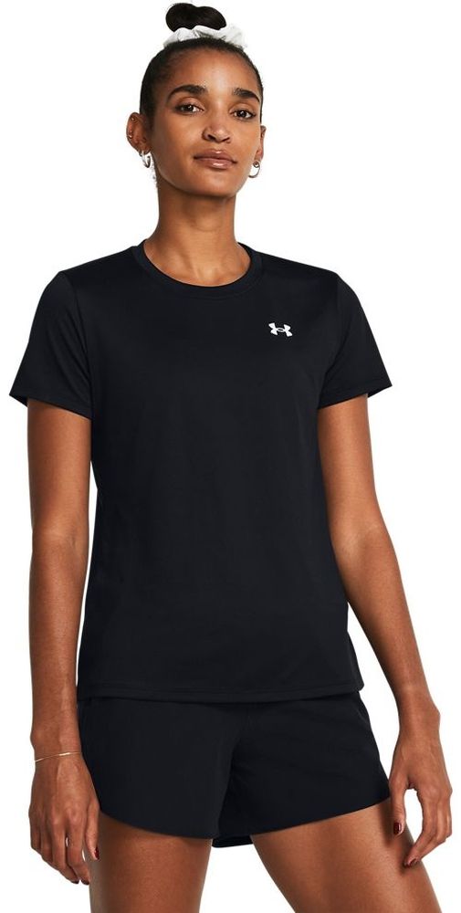 UnderArmourDamenSportshirtTechSSC-Solid1384231Black001-LUSLG