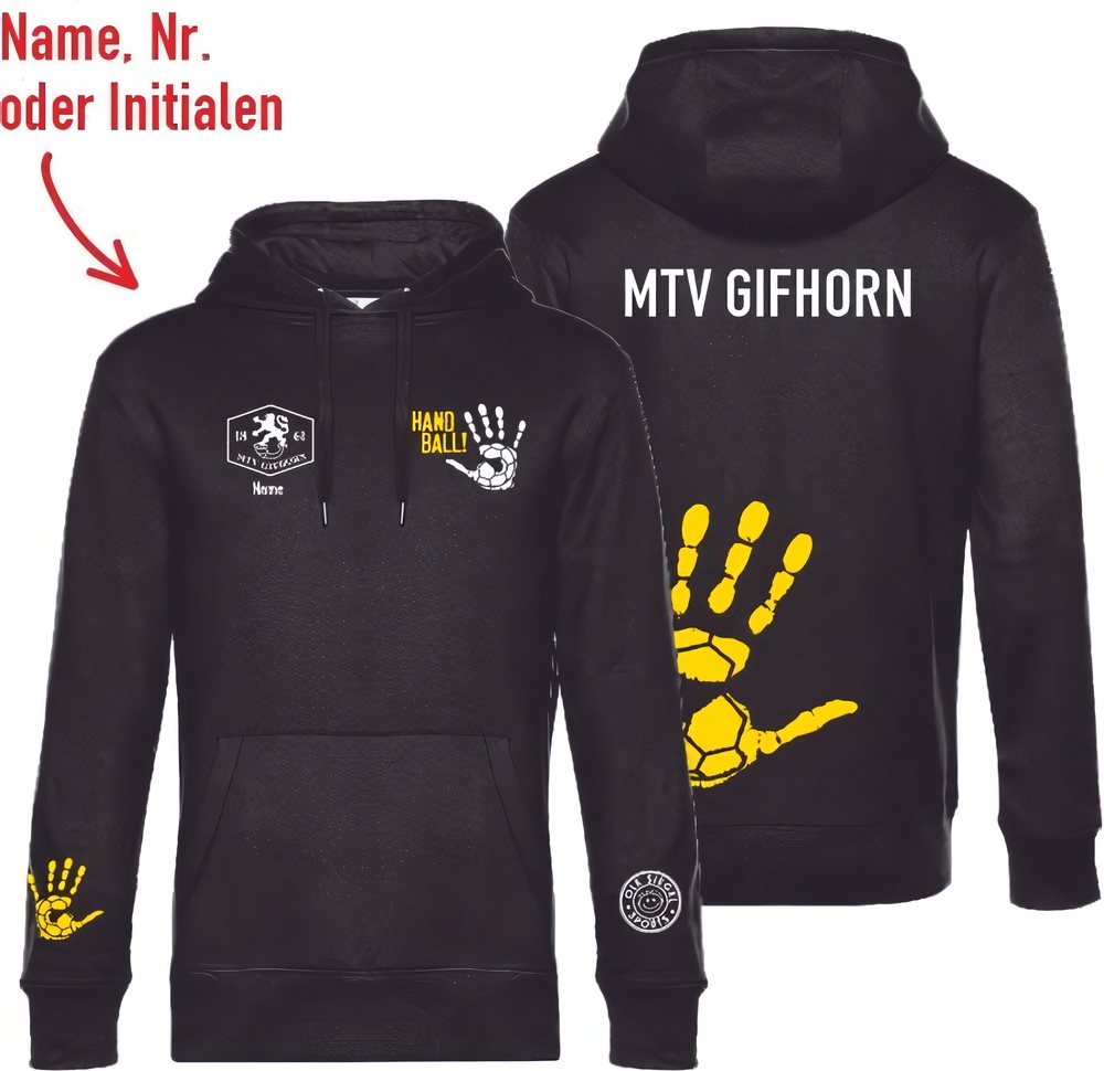 MTVGifhornBasicHoodieUnisex24442BlackGelb-XXL