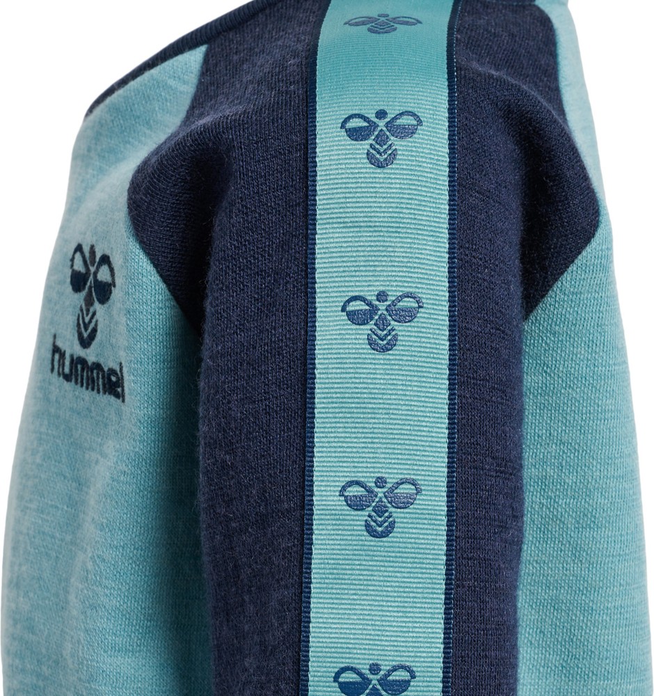 HummelKinderSweatshirtsHmlwulbatoSweatshirtMineralBlue-104