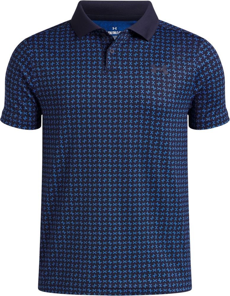 UnderArmourKinderMatchplayPrintedPoloshirt1377349Blue411-LUSYLG