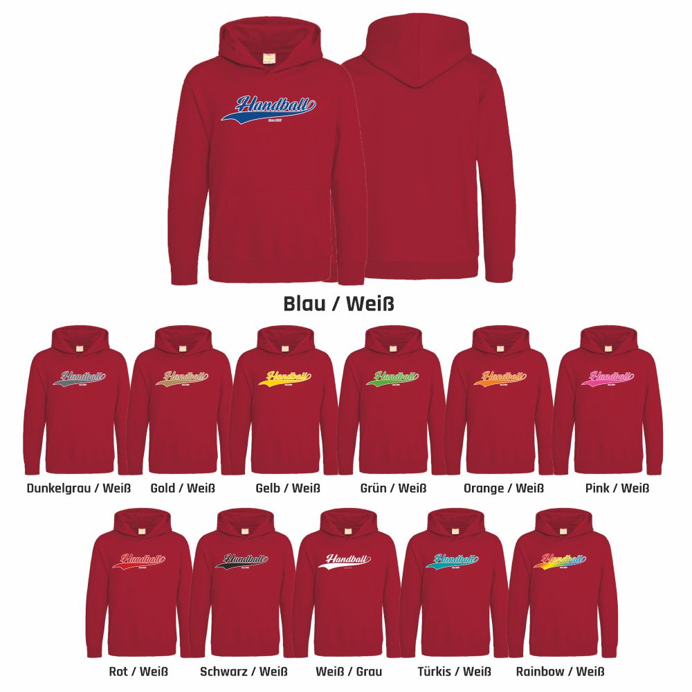 HandballFashionKinderHoodieSince1917JH001JRedHotChilli-1-2Jahre