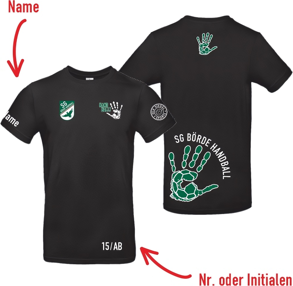 SGBrdeHandballT-ShirtUnisex01942Schwarz-XXL