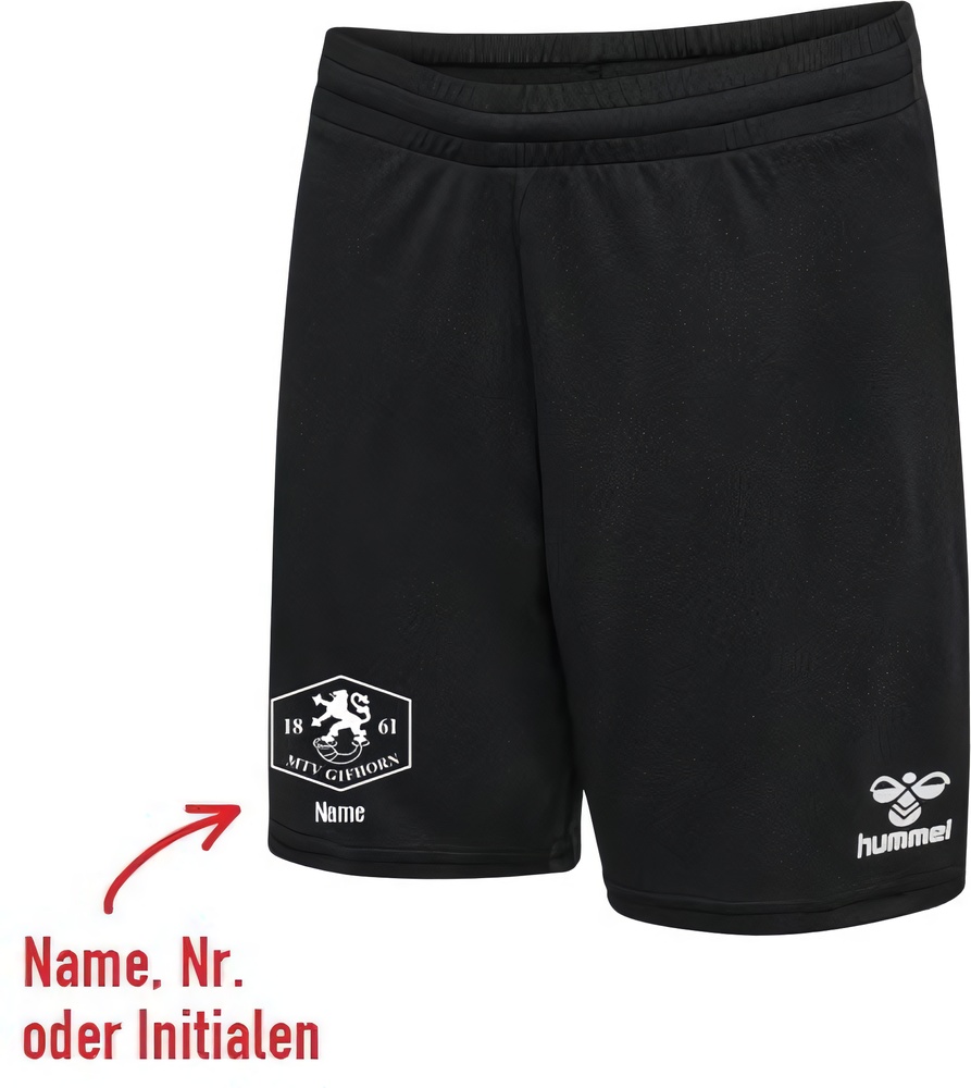 MTVGifhornHummelhmlESSENTIALPolyShortsUnisexmitVereinslogo224543LBlack-XXL