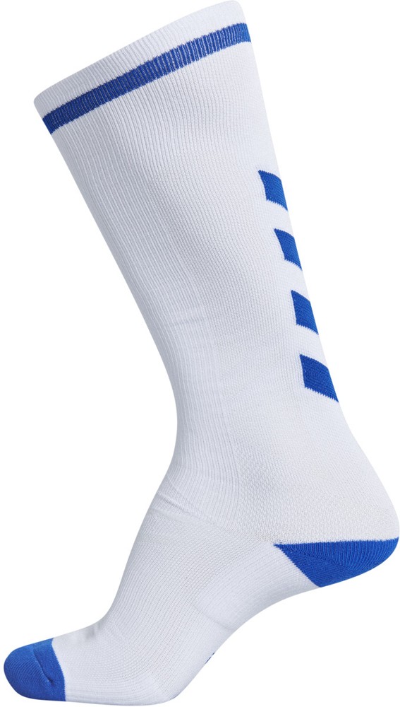 HummelSockenEliteIndoorSockHighWhiteTrueBlue-35-38