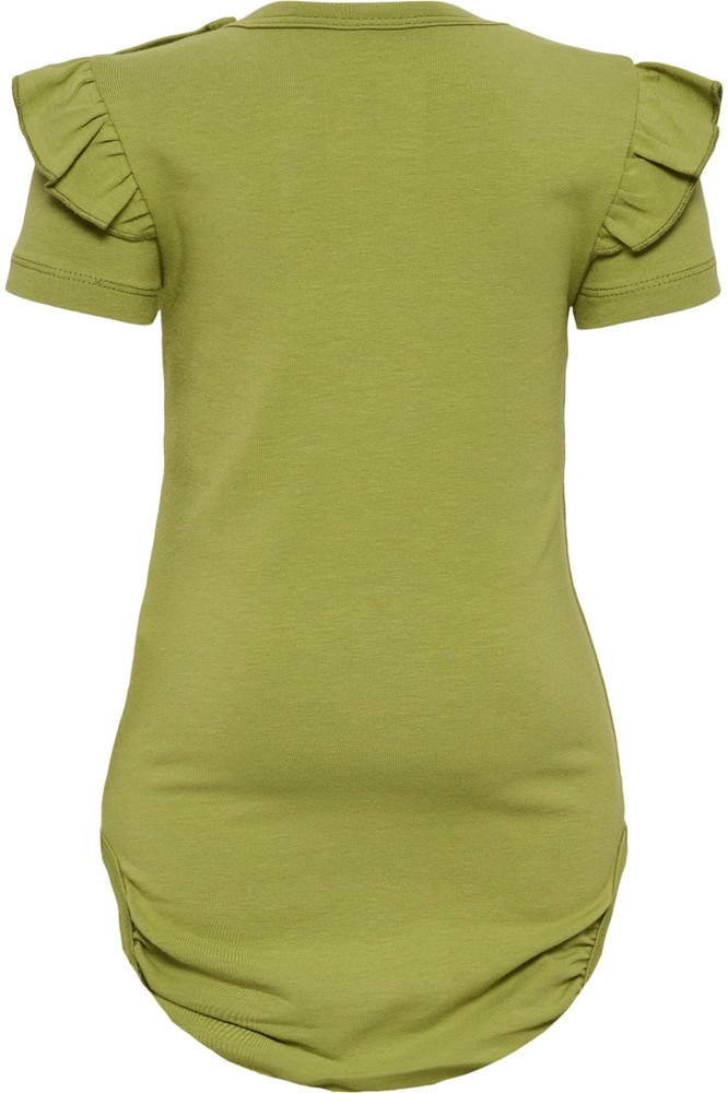 HummelKinderBodyKurzarmHmldreamRuffleBodySSGreenOlive-56