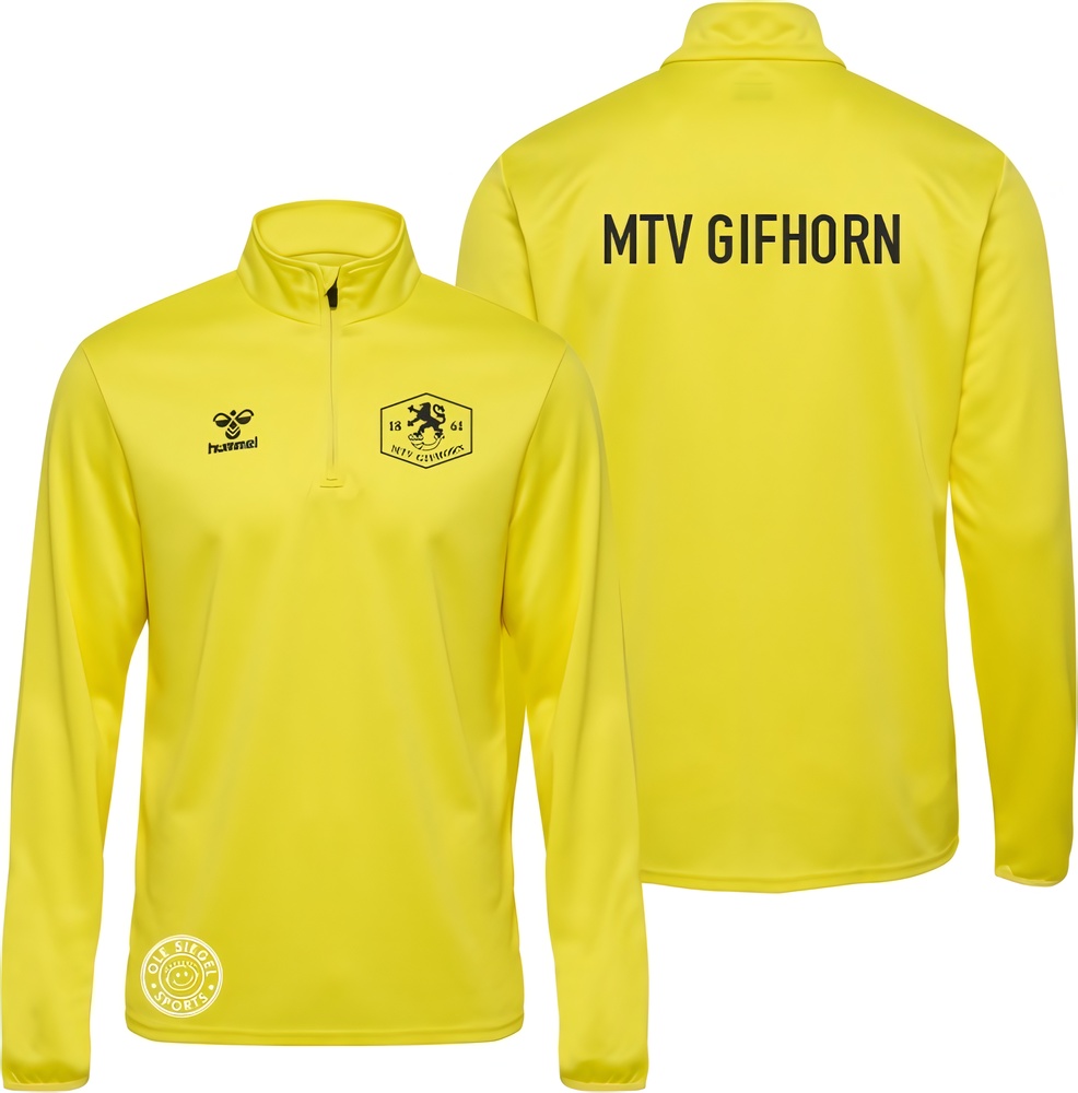 MTVGifhornHummelhmlESSENTIALPolyHalfZipSweatUnisex224545BlazingYellow-XXL