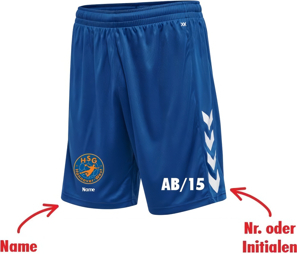 HSGHannover-WestDamenHummelhmlCore20PolyShortsLadymitVereinslogo230831L