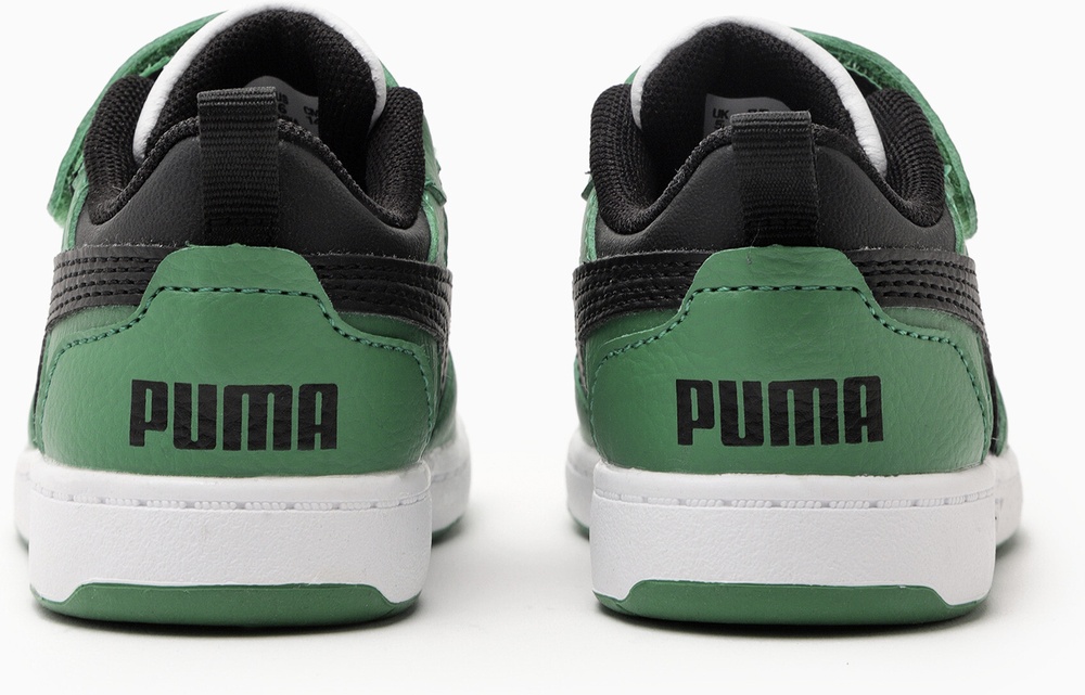 PumaKinderSchuheMidReboundV6LoACInf397420PumaWhite-PumaBlack-ArchiveGreen-23