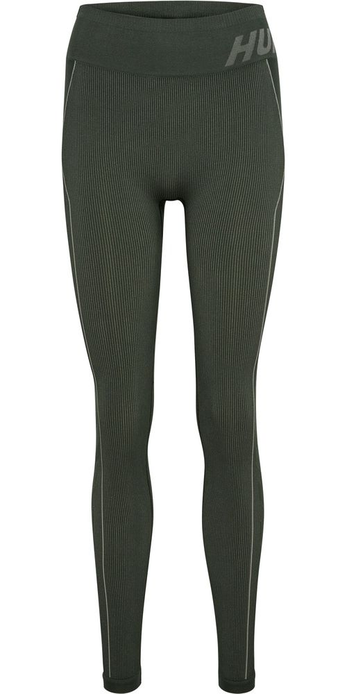 HummelDamenTightsLegginsHmlteChristelSeamlessMwTightsClimbingIvySeagrassMelange-L