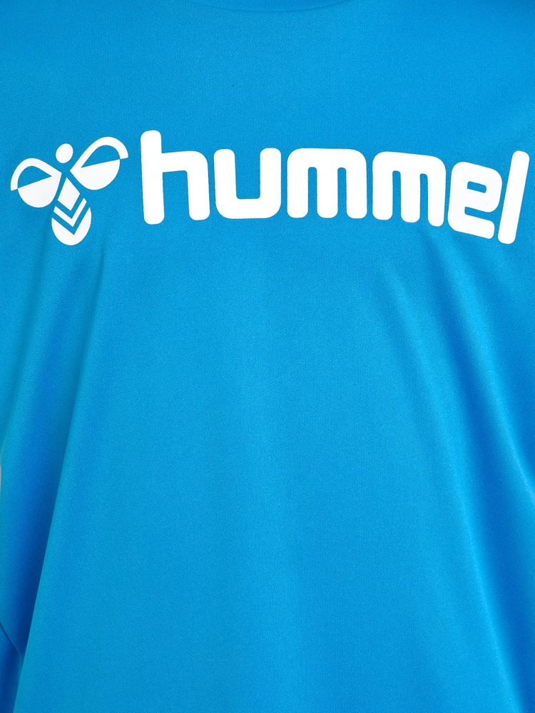 HummelKinderT-ShirtTopHmllogoJerseySSKidsDivaBlue-116