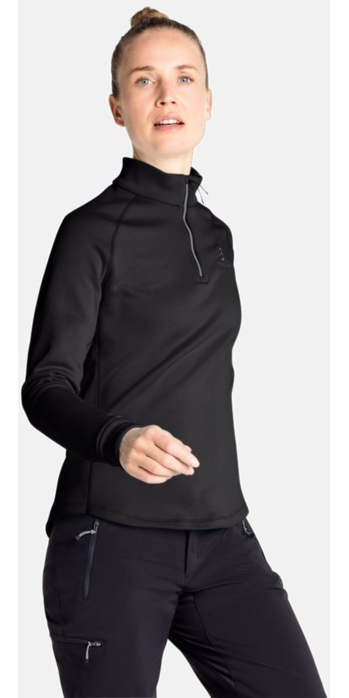 OdloDamenMidlayer12ZipBerra542491Black-L