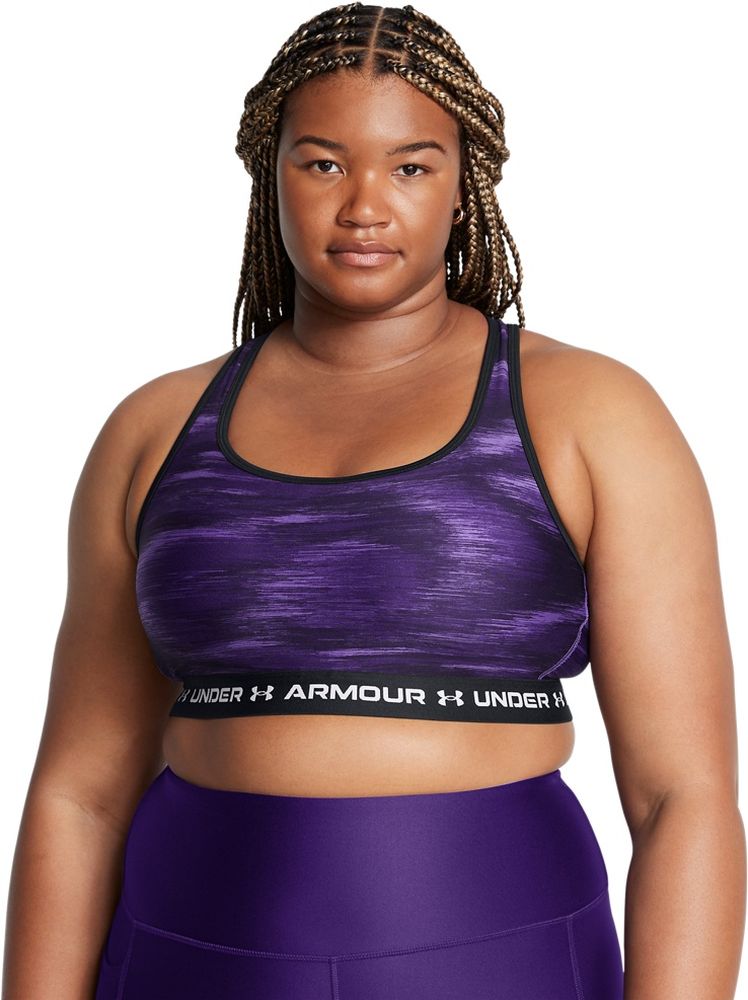 UnderArmourDamenSport-BHCrossbackMidPrintPurple500-1X
