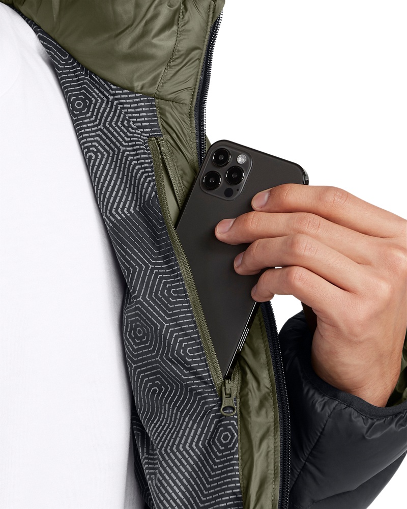 UnderArmourSoftshelljackeLegendDownHoodedJacketMarineODGreen390-3XL