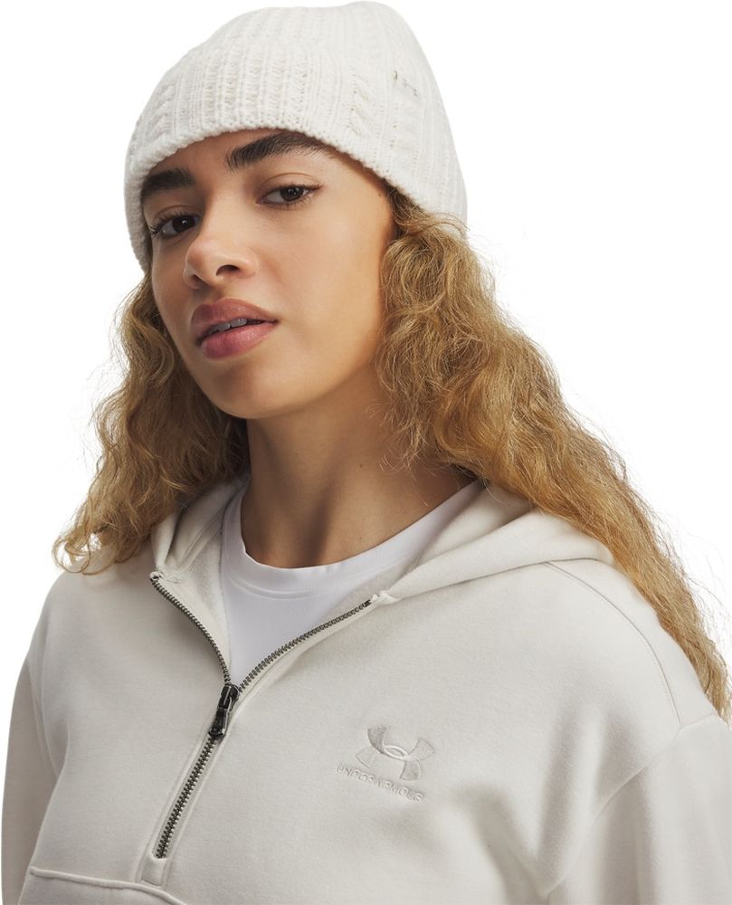 UnderArmourDamenWHalftimeCableKnitBeanie1386639Brown279-USOSFM