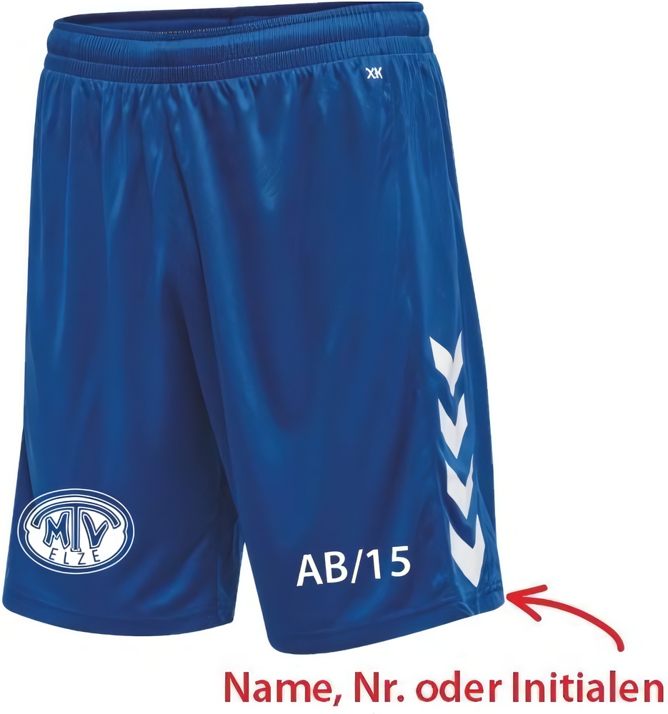 MTVElzeDamenHandballHummelhmlCore20PolyShortsLadymitVereinslogo230831L