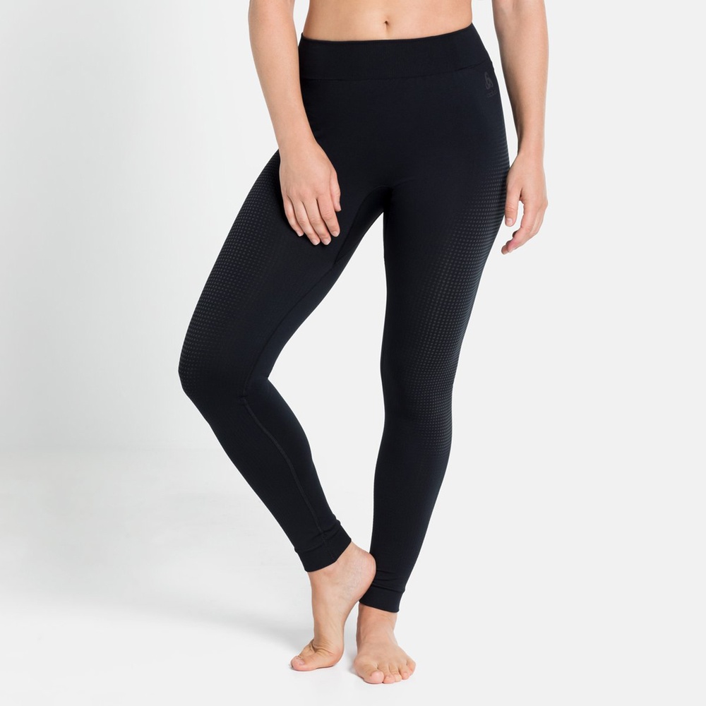 OdloDamenLeggingsBlBottomPerformanceWarmEco196201Black-NewOdloGraphiteGrey-L