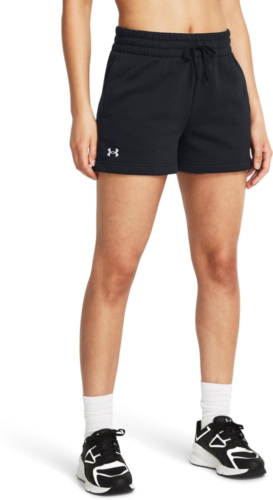 UnderArmourDamenRivalFleeceShortBlack001-LUSLG