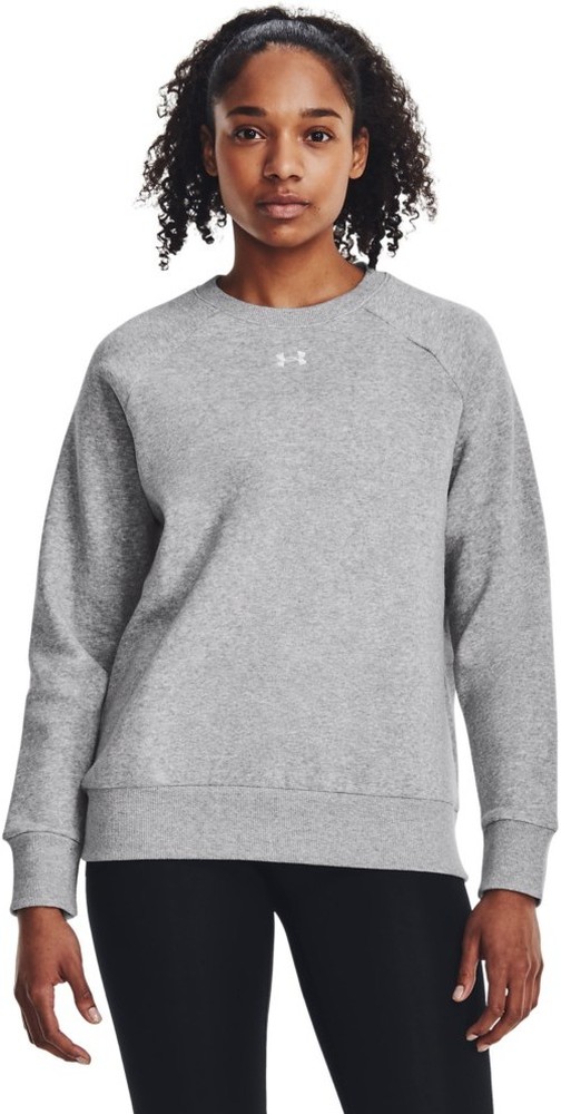 UnderArmourDamenUARivalFleeceCrewGray-XS