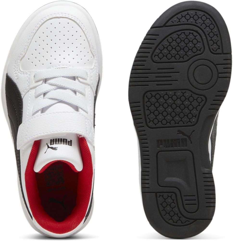 PumaKinderSchuheLowReb-LACPS398995PumaWhite-PumaBlack-ForAllTimeRed-345