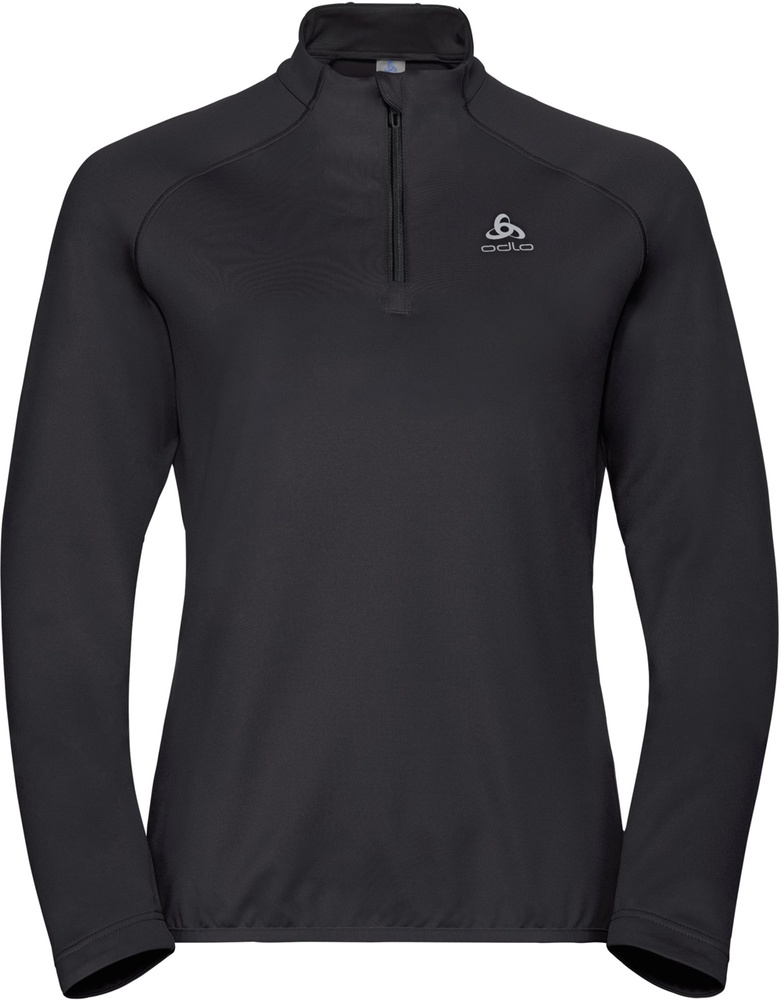 OdloDamenMidLayer12ZipBerraLight541791Black-L
