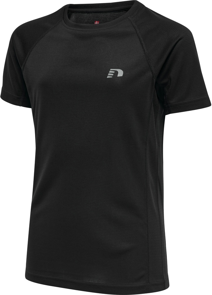NewlineKinderT-ShirtTopKidsCoreRunningT-ShirtSSBlack-128