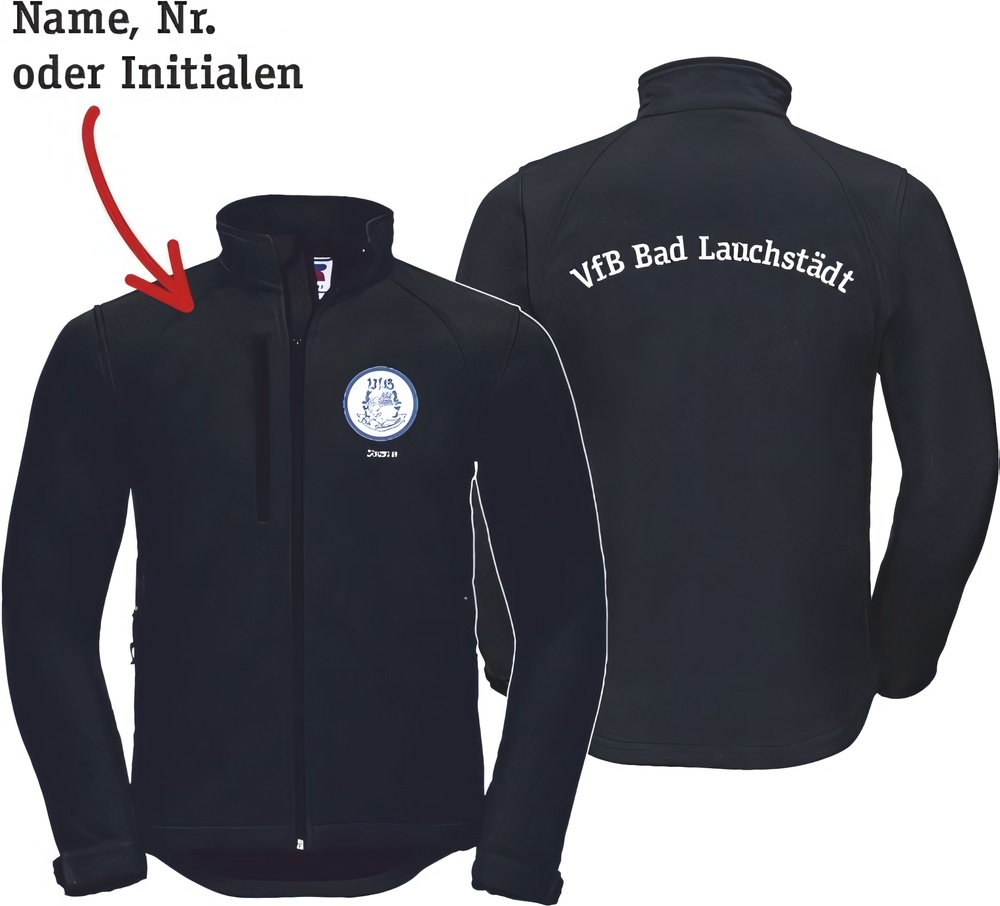 VfBBadLauchstdtBasicSoftshelljackeUnisex43800Black-XXL