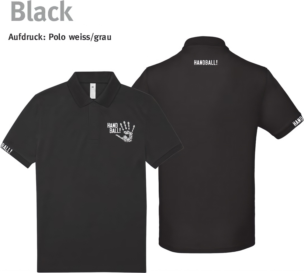 HandballCollectionPoloshirtPU424Black-S