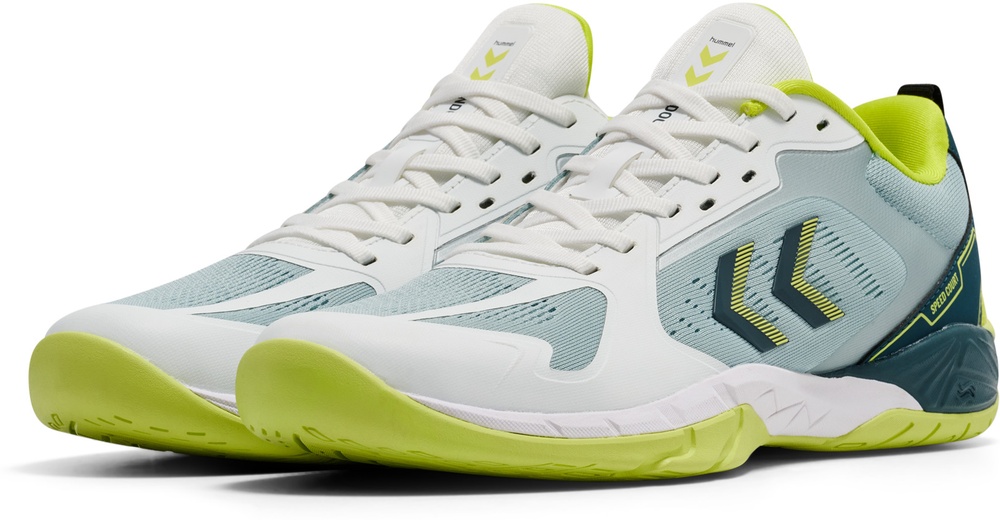 HummelHallenschuhe-HandballSpeedCourt228236WhiteGreenYellow-36