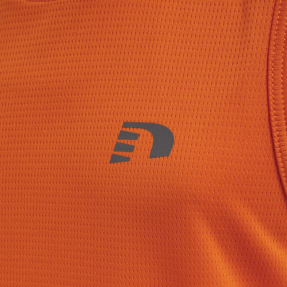 NewlineKinderT-ShirtTopKidsCoreRunningSingletOrangeTiger-128