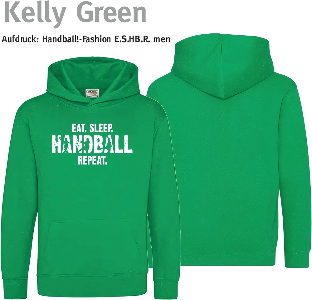 HandballFashionKinderHoodieEatSleepHandballRepeatJH001JKellyGreen-110116-ca5-6Jahre