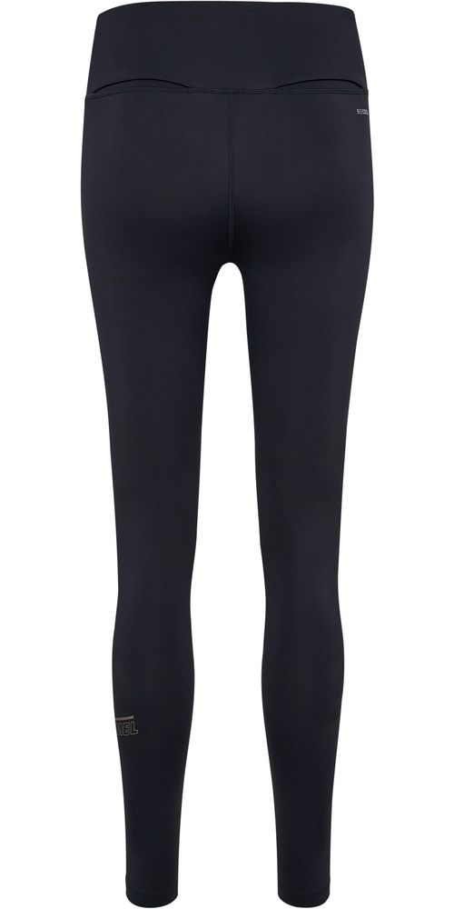 HummelDamenLeggingsCourtMidWaistPocketTightsW226891LightGreyBlack-L