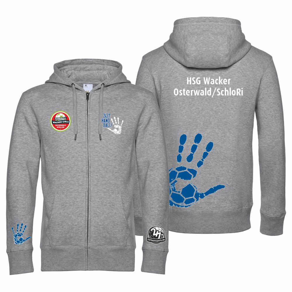 HSGWackerOsterwaldSchloRiKinderKidsHandballHoodie-JackeJH050J