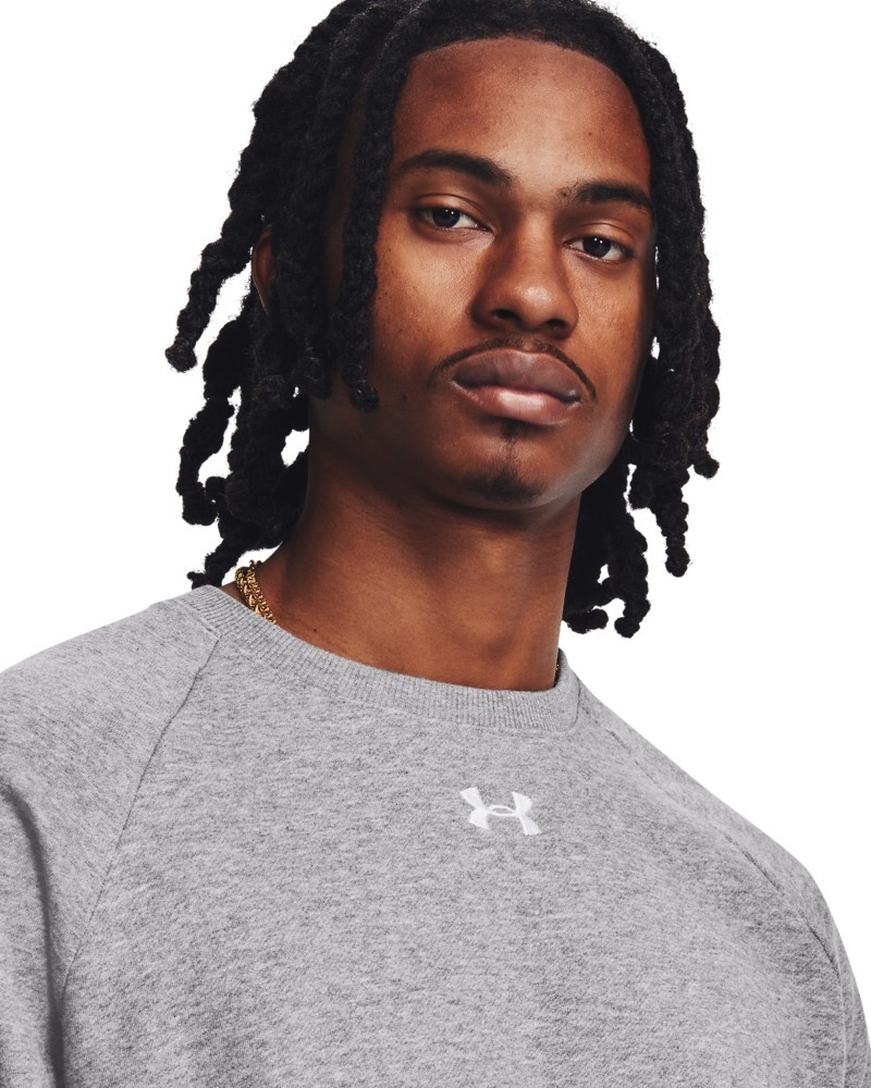 UnderArmourPulloverUARivalFleeceCrewGray-XS