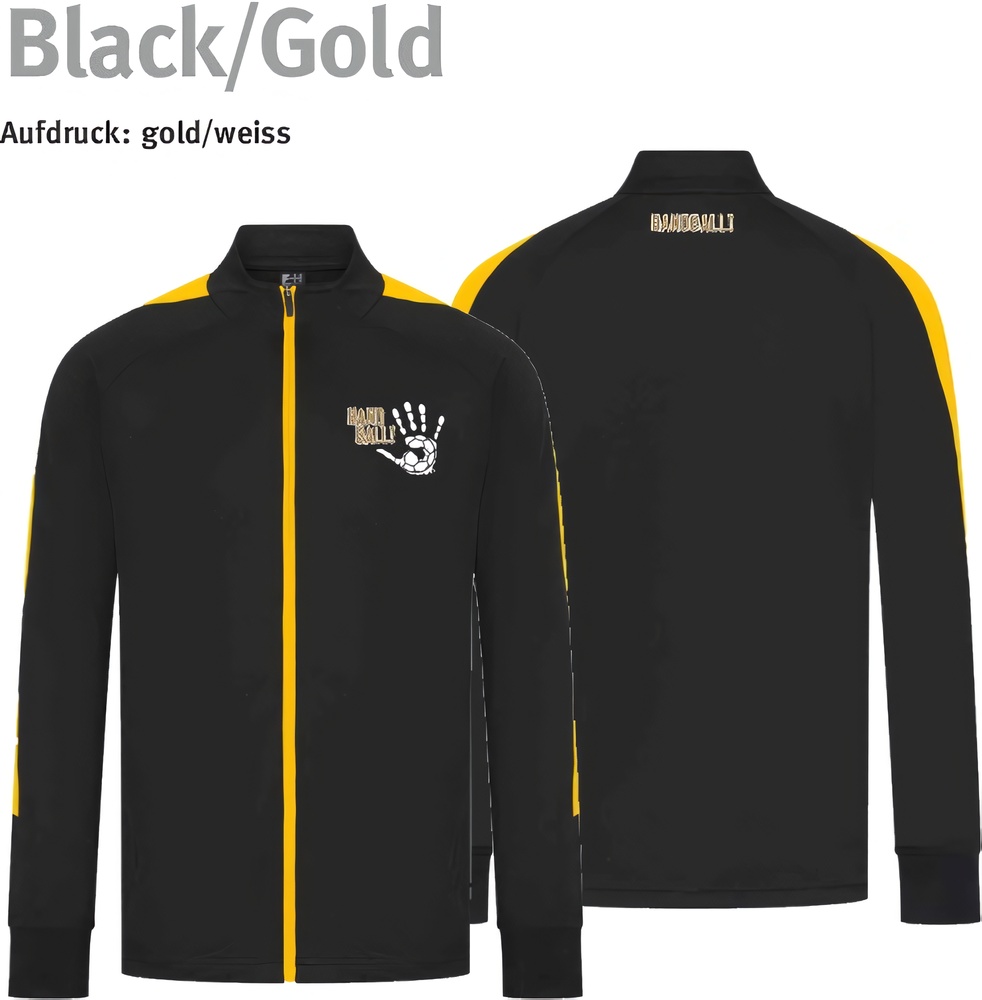 HandballCollectionTrainingsjackeLV871Black-Gold-XXS
