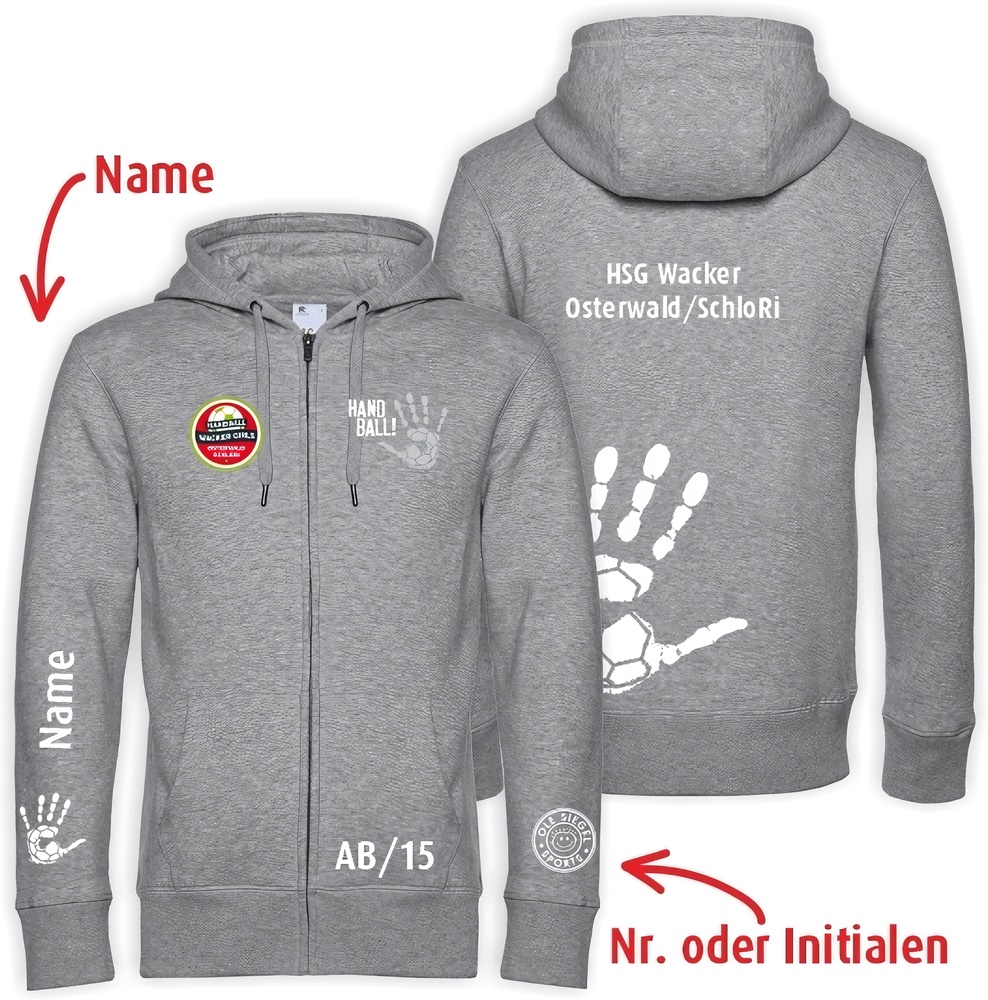 HSGWackerOsterwaldSchloRiHandballHoodie-JackeUnisex24642
