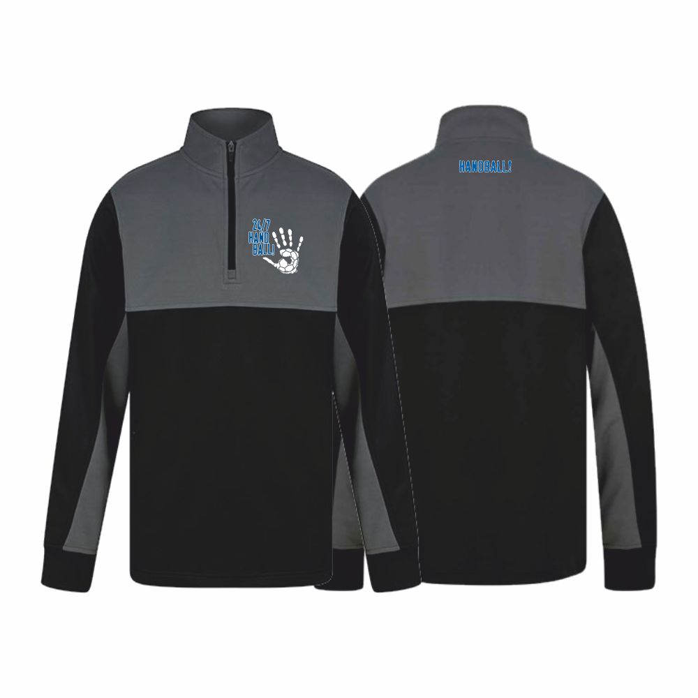 HandballCollection14ZipTrainingsjackeLV874Black-GunmetalGrey-XXS