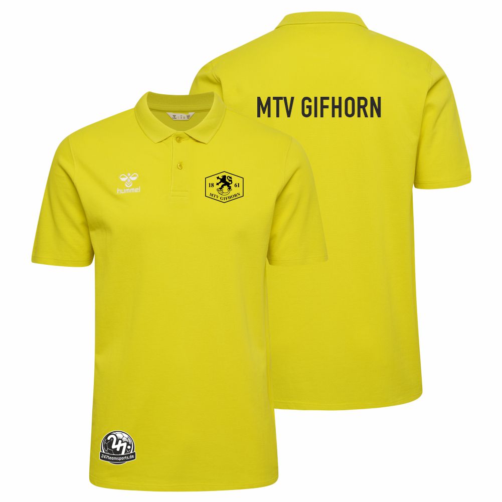 MTVGifhornHummelhmlGO20CottonPoloUnisex224831BlazingYellow-XL