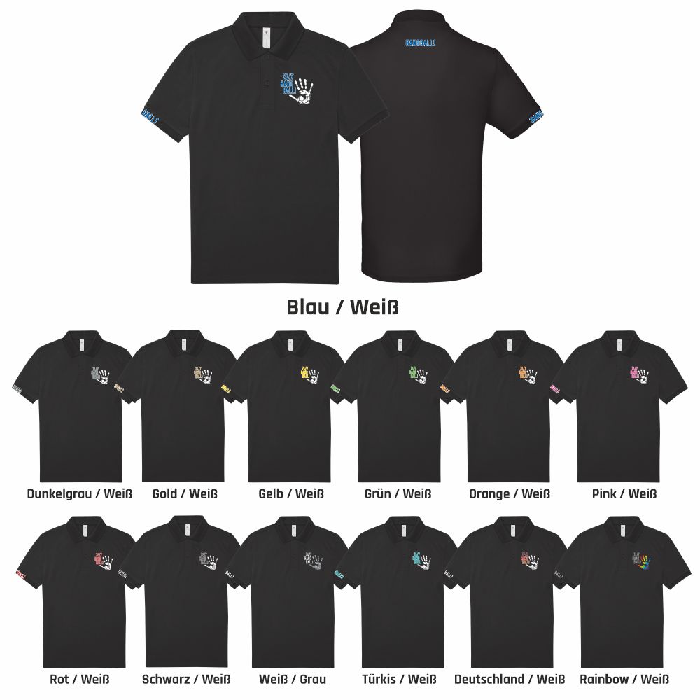 HandballCollectionPoloshirtPU424Black-S