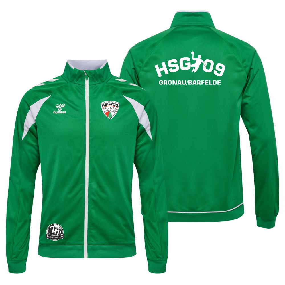 HSG09GronauBarfeldeHummelhmlCORE20PolyTrackZipJacketJellyBeanWhite-XS