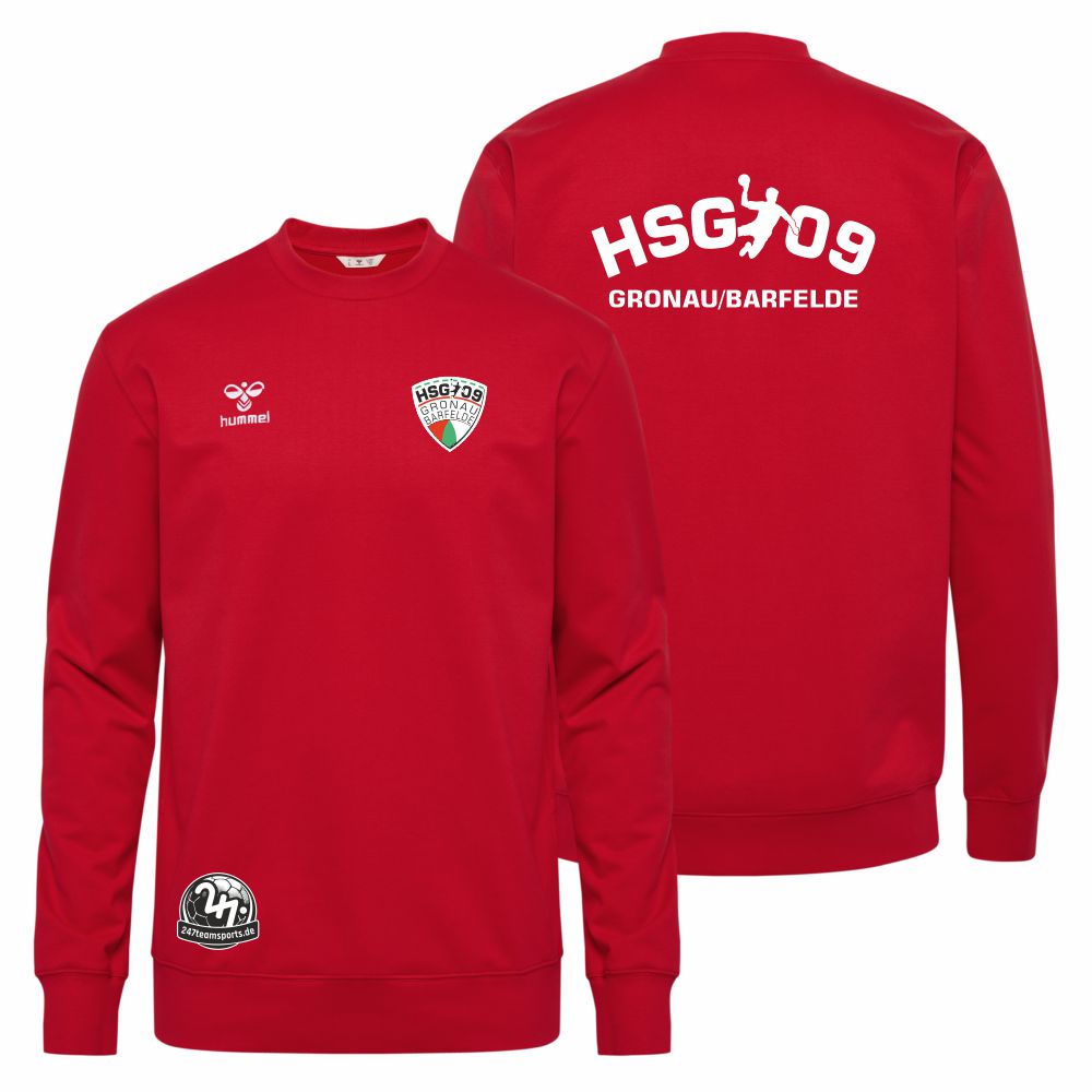 HSG09GronauBarfeldeHummelhmlGO20CottonSweatshirtTrueRed-S