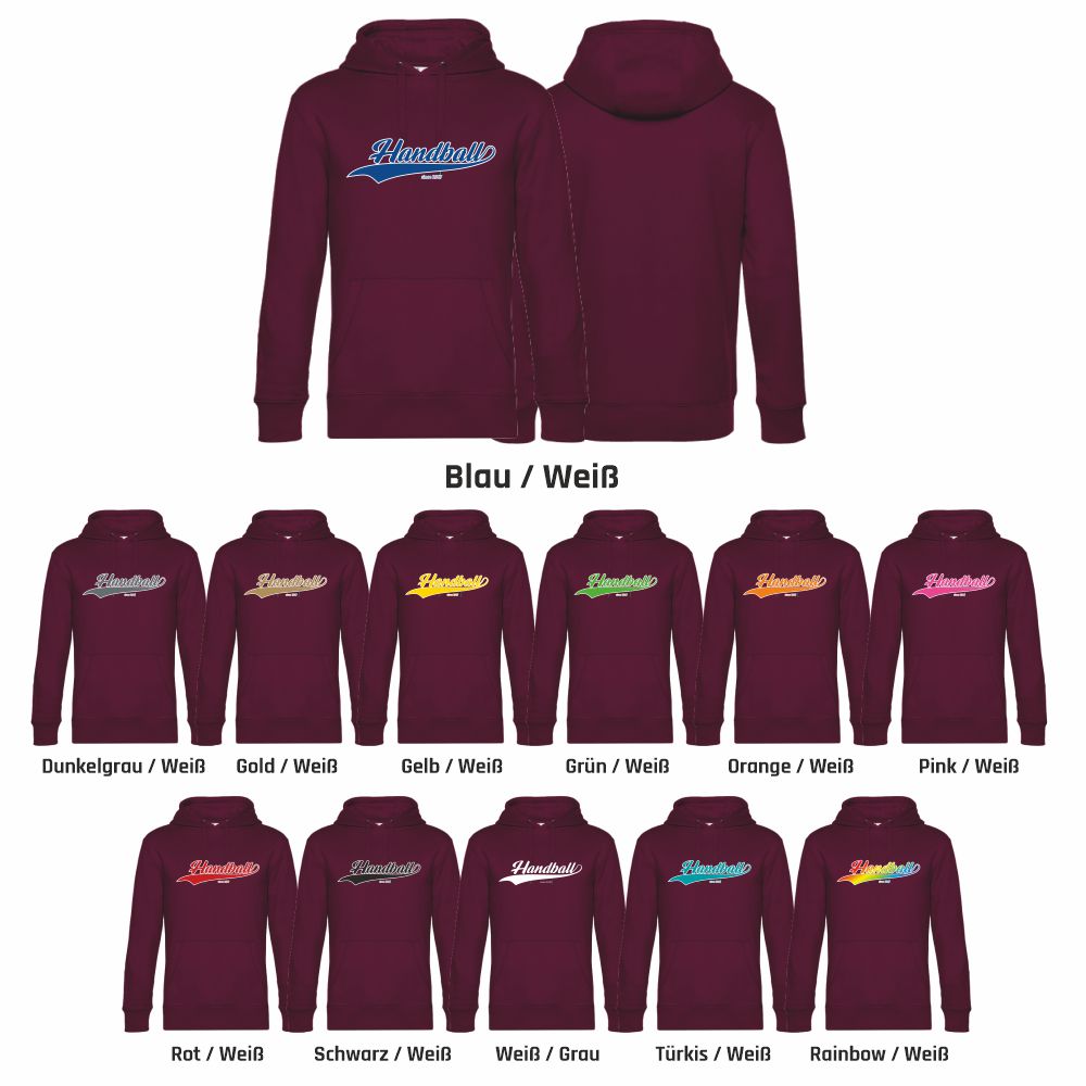 HandballFashionHoodieSince1917WU02KDarkCherry-XL