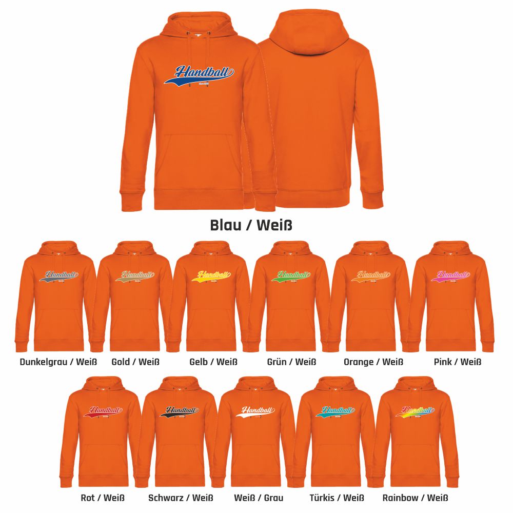 HandballFashionHoodieSince1917WU02KPureOrange-S