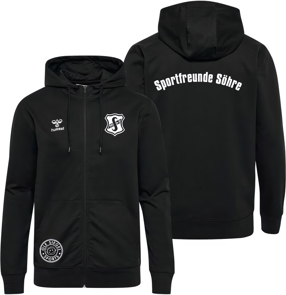 SportfreundeShreHummelhmlGO20CottonZipHoodieUnisex224837Black-XXL