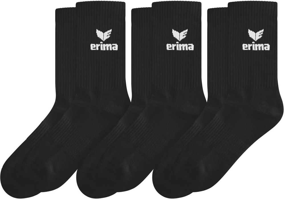 ErimaSockenSportSocks3Pack25-0023Schwarz-31-34