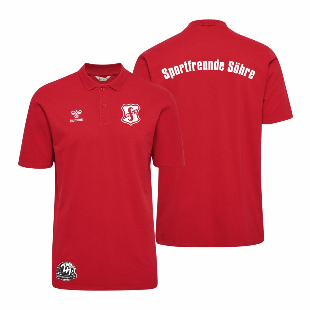 SportfreundeShreHummelhmlGO20CottonPoloUnisex224831TrueRed-3XL
